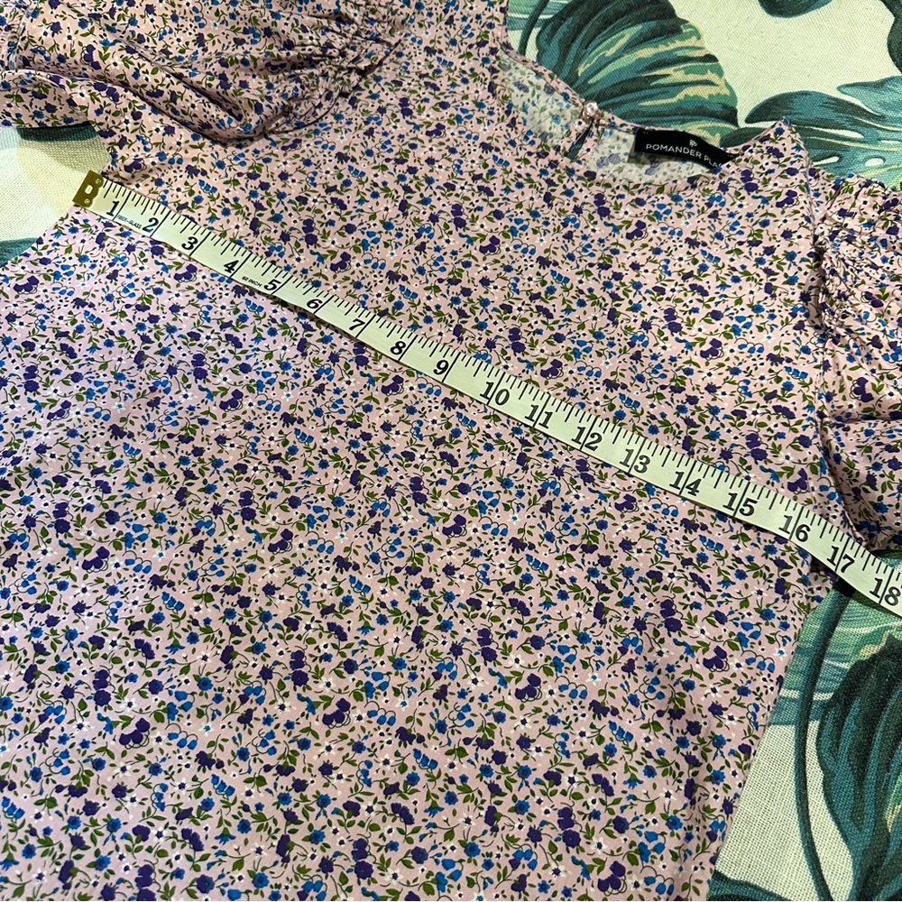 Tuckernuck Pomander Place Ditzy Floral Ruffle Flutter Sleeve Top - Picture 9 of 11